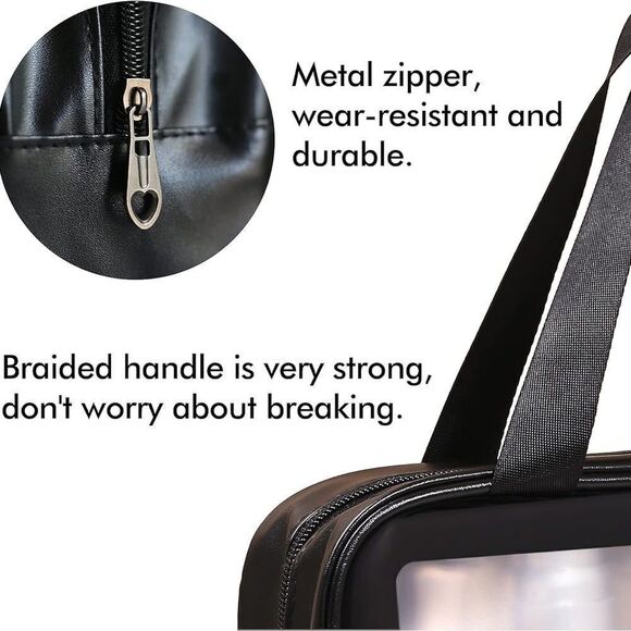 3 PCS Travel Toiletry Organizer Translucent Waterproof Bags for Women Men - Picture 9 of 16